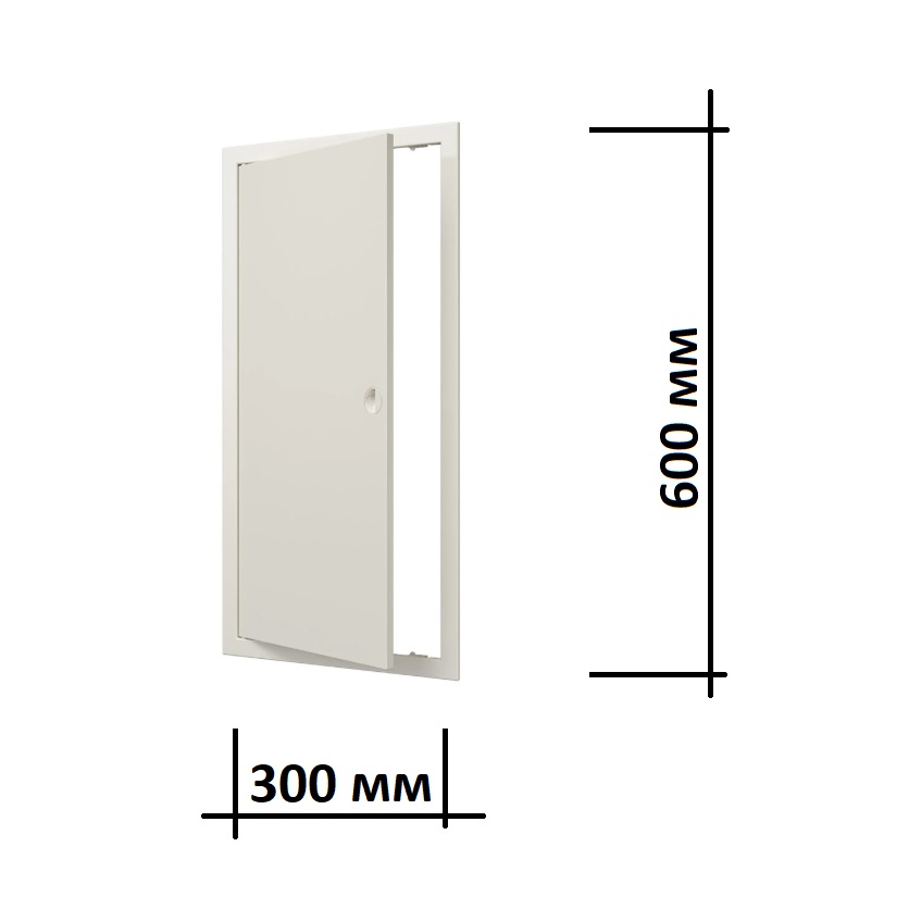Люк ревизионный 30х60 см пластиковый Л3060Р ivory бежевый с размерами