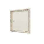 Люк ревизионный пластиковый бежевый 250 х250 мм Л2525Р ivory вид сзади