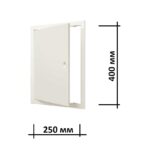 Люк ревизионный пластиковый бежевый 250х400 мм Л2540Р ivory с размерами