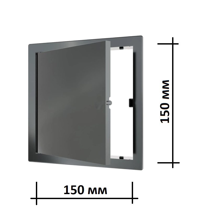 Люк ревизионный пластиковый L1515N gray 15х15 см