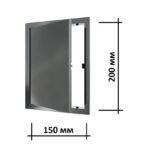 Люк ревизионный пластиковый L1520N gray 15х20 см