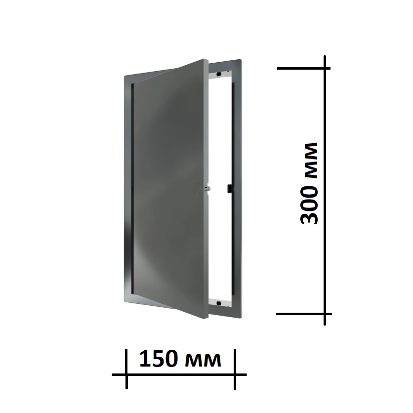 Люк ревизионный пластиковый L1530N gray 15х30 см