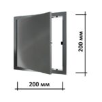 Люк ревизионный пластиковый L2020N gray 20х20 см