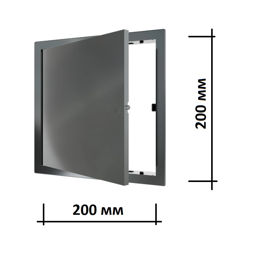 Люк ревизионный пластиковый L2020N gray 20х20 см