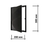 Люк ревизионный пластиковый L2030N black 20х30 см