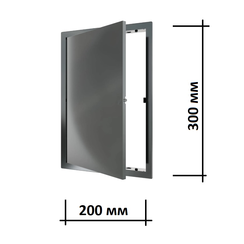 Люк ревизионный пластиковый L2030N gray 20х30 см