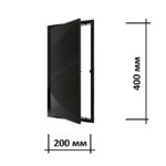 Люк ревизионный пластиковый L2040N black 20х40 см