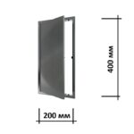 Люк ревизионный пластиковый L2040N gray 20х40 см