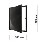 Люк ревизионный пластиковый L3040N black 30х40 см