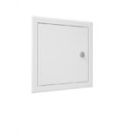 Люк ревизионный под плитку 300х300 ЛТ3030Мз белый стальной с замком в закрытом виде