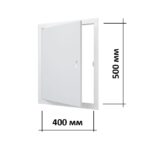 Люк ревизионный под плитку 400х500 ЛТ4050МП белый стальной с размерами