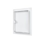 Люк ревизионный стальной 250 х250 мм ЛТ2525МП с магнитной ручкой вид сзади