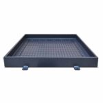 Стальной люк под брусчатку неоцинкованный 2 в закрытом виде