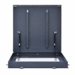 Стальной люк под брусчатку неоцинкованный 3 в открытом виде