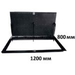 Утепленный напольный люк 800х1200 мм в подвал