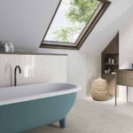 Керамическая плитка белый кабанчик Ape Capella Diamond 6.5x20 см фото в интерьере