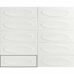 Керамическая плитка белый кабанчик Ape Carmen Capella Diamond 6.5x20 варианты оттенков