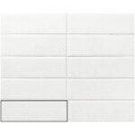 Керамическая плитка белый кабанчик Ape Carmen Mimosa Diamond 6.5x20 варианты оттенков