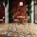 Керамическая плитка кабанчик бордовый Genuine и Capella Garnet 6.2x20 см фото в интерьере 1