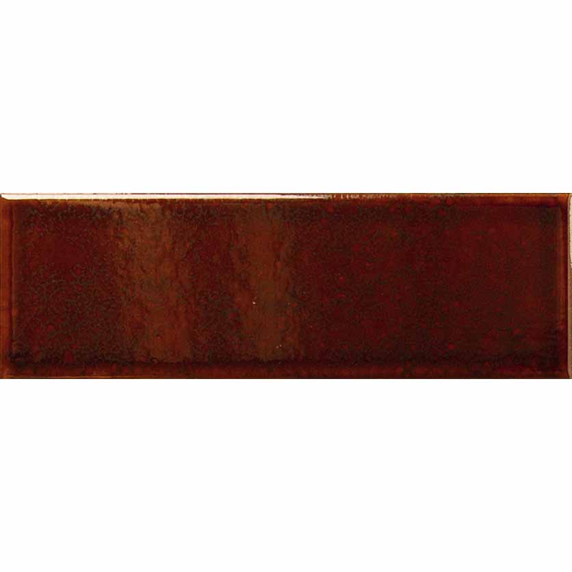 Керамическая плитка кабанчик бордовый Genuine Garnet 6.2x20 см
