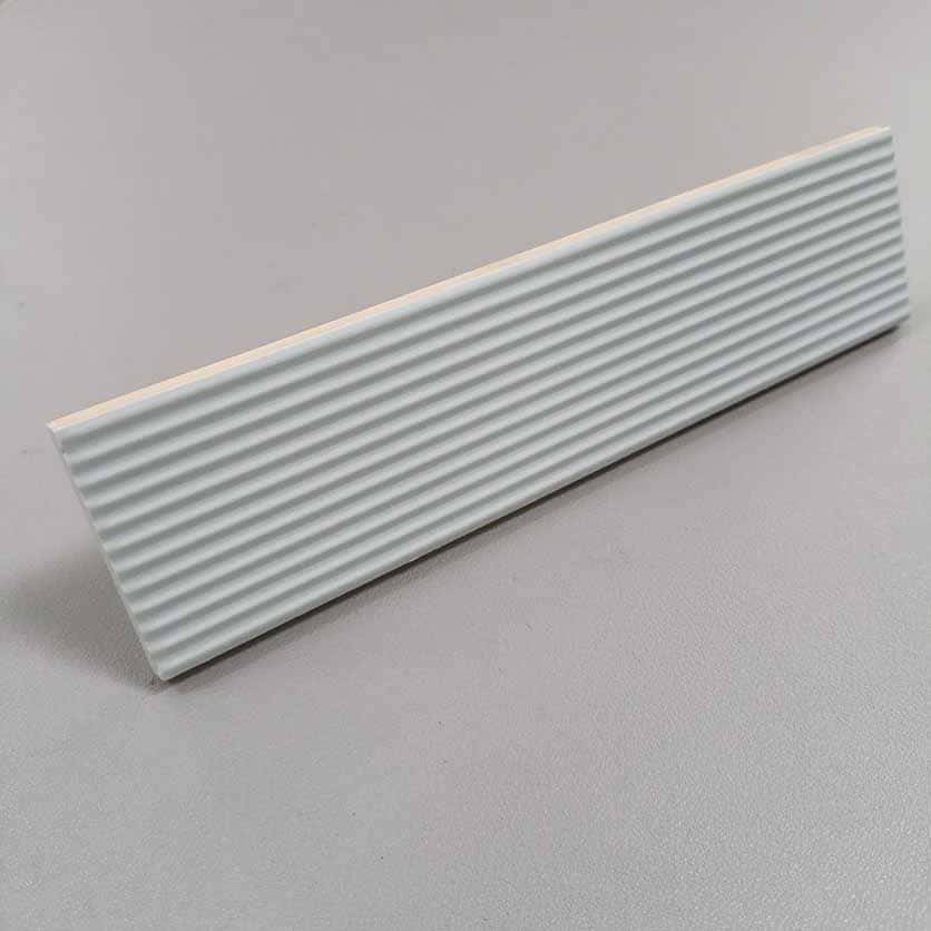 Керамическая плитка кабанчик голубая рельефная полосками Glenbrook Quiet Moments Stripes