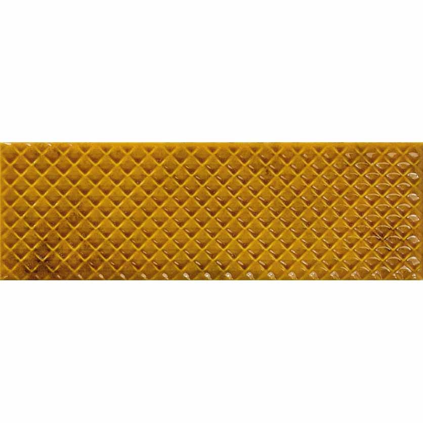 Керамическая плитка кабанчик оранжевый Mimosa amber 6.2x20 см