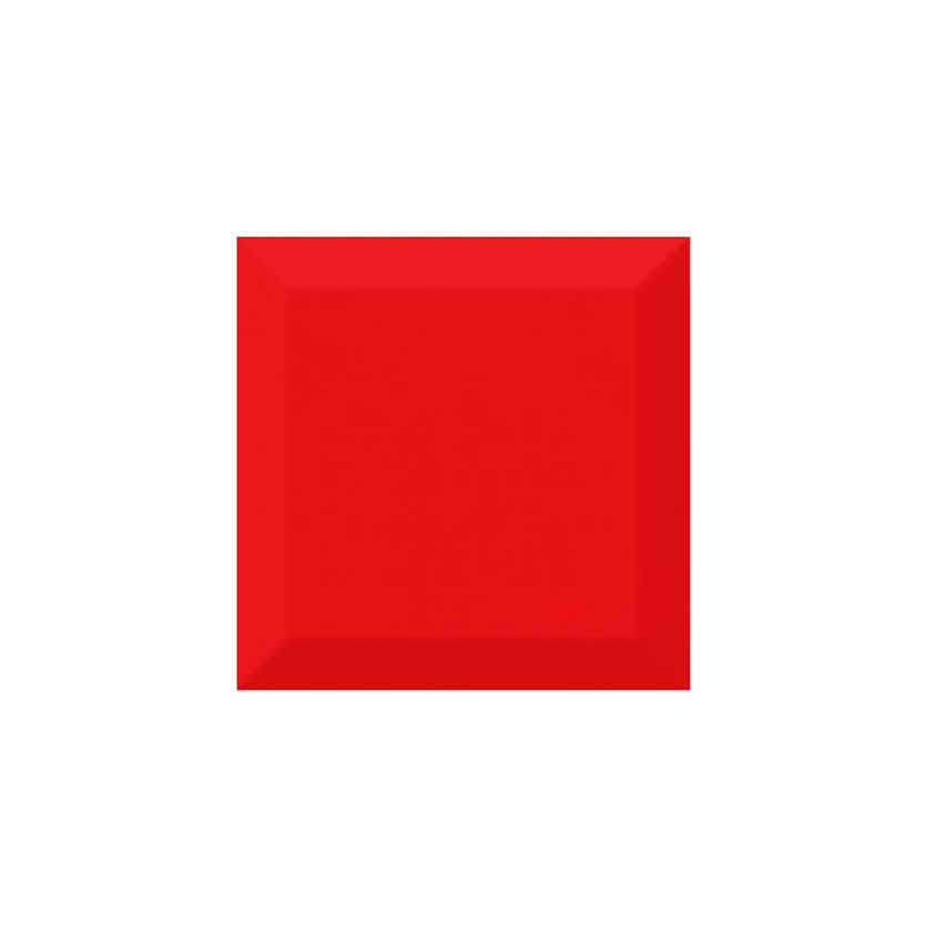 Керамическая плитка красная Biselado Brillo Rojo 10х10 Керамическая плитка красная Biselado Brillo Rojo 10х10