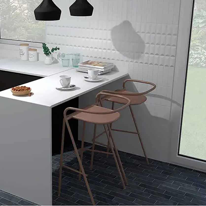 Керамическая плитка матовая белый кабанчик Glenbrook Polar White Padded 5х20 Керамическая плитка матовая белый кабанчик Glenbrook Polar White Padded 5х20 в интерьере