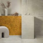 Керамическая плитка оранжевая Ape Carmen Acrux amber 10X10 фото в интерьере в сочетании с Genuine amber 10x10