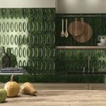 Керамическая плитка зеленый кабанчик Ape Carmen Capella Emerald 6.5x20 фото в интерьере