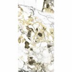 Керамогранит берый мрамор с интенсивными прожилками Pamesa Cr. Lux Grotta Oro Pul. Rect 60x120 лица эмали 2