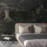 Керамогранит черно коричневый мрамор Pamesa Cr. Lux Laurants Brown Pul. Rect. 60x120 фото в интерьере 2