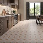 Керамогранит Pamesa Vintage siena 45x45 матовая с узорами фото в интерьере2
