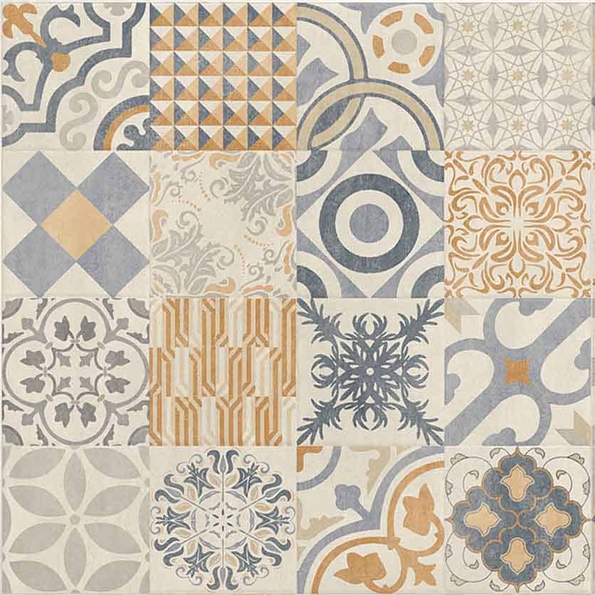 керамогранит пэчворк pamesa Provensza L Blanco 60x60 с рисунками