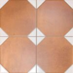 Керамогранит Realonda Dover Cotto White 33.3x33.3 см красная терракота с белыми вставками