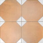 Керамогранит Realonda Dover Terra White 33.3x33.3 см терракотовый с белыми вставками