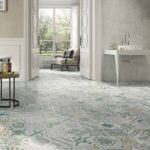 керамогранит серый матовый pamesa Provensza Gris и L gris 60x60 фото в интерьере