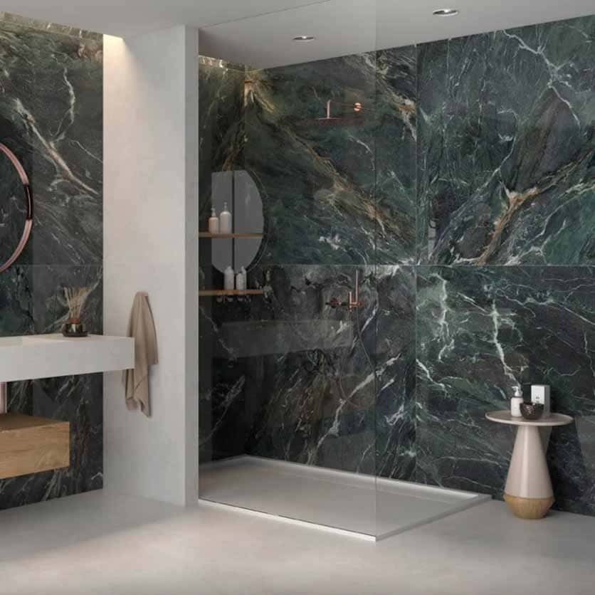 Керамогранит зеленый мрамор Pamesa Cr. Lux Euphoria Green Pul. Rect. 60x120 5 Керамогранит зеленый мрамор Pamesa Cr. Lux Euphoria Green Pul. Rect. 60x120 фото в интерьере