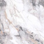 Матовый керамогранит под белый мрамор с серыми прожилками ZA-L60307 формат 60х60 см
