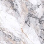 Матовый керамогранит под белый мрамор с серыми прожилками ZA-L60307 формат 60х60 см варианты лиц 6