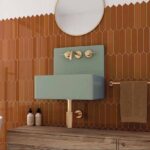 Плитка керамическая настенная 25830 ARROW Russet 5х25 см фото в интерьере