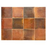 Плитка керамическая настенная 30018 HANOI Burnt Red 10x10 см