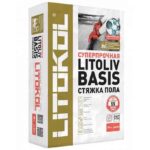 Ровнитель для пола сухая стяжка Litoliv Basis 25kg вариант упаковки