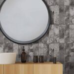 Клинкерная плитка под кирпич Айдахо 2 фото в интерьере ванной