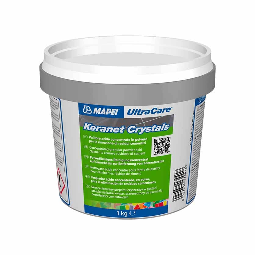 Кислотный очиститель от цементных остатков Mapei Ultracare keranet crystals порошок в ведре 1 кг