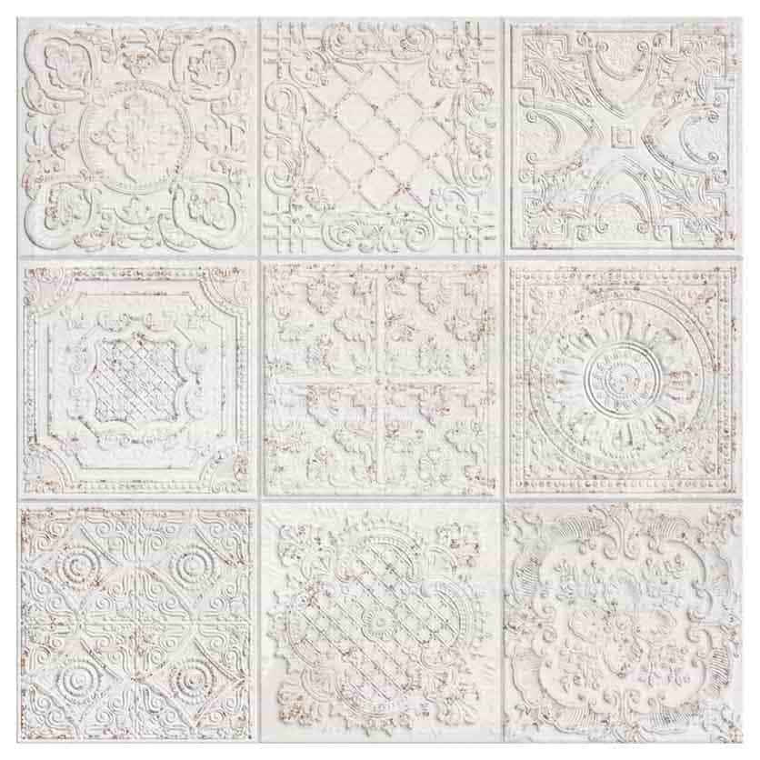 Керамогранит Aparici Gatsby White Pre 20 59,2x59,2 см пропилена под затирку под формат 20х20